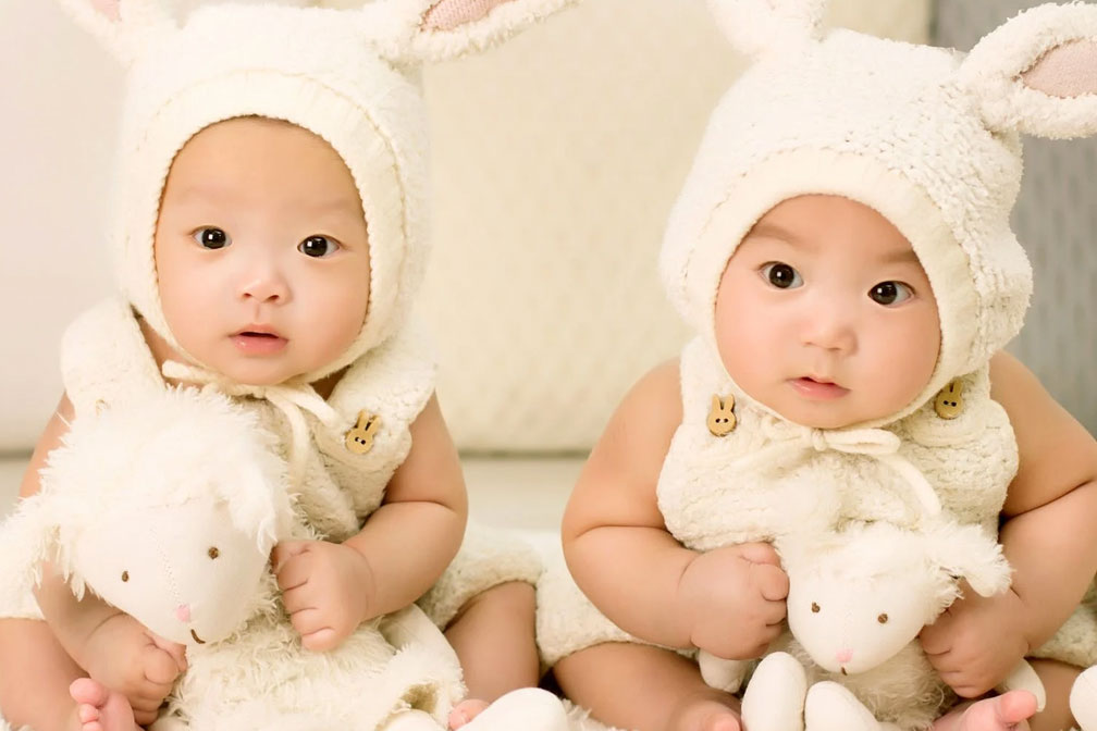 可愛的雙胞胎