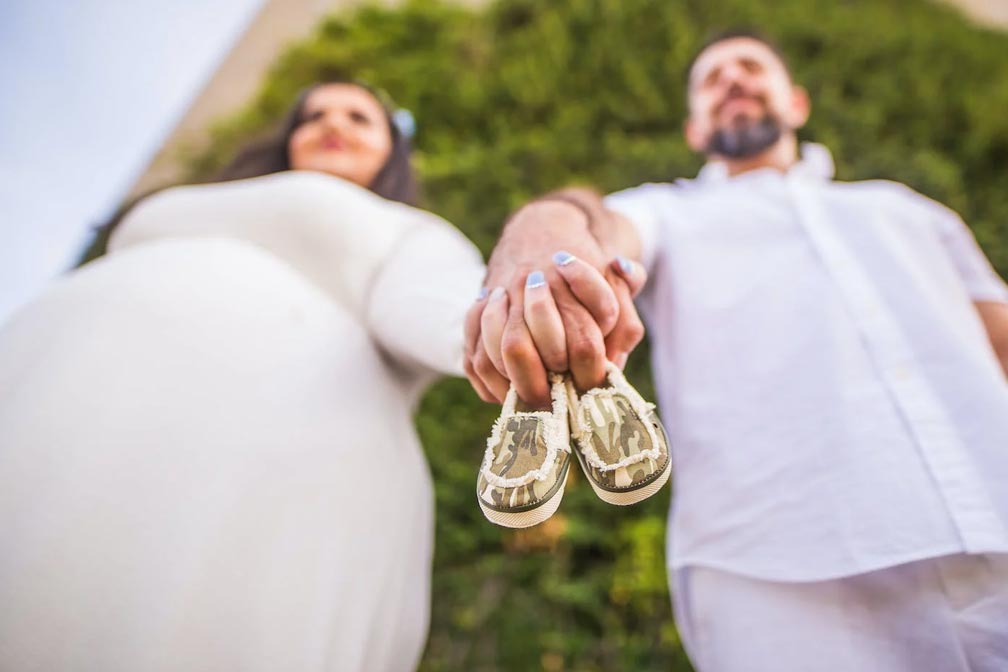 懷孕的夫婦 懷孕的夫婦